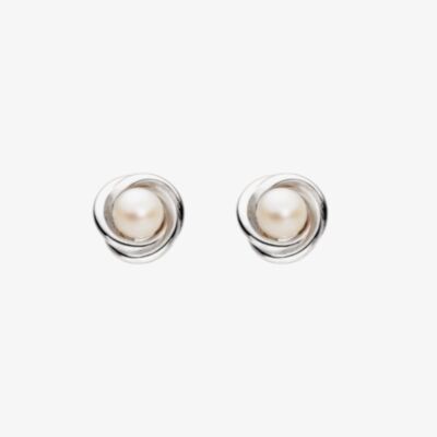 Kit Heath Bevel Trilogy Pearl Stud Earrings 3160FP