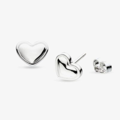 Kit Heath Love Silver Heart Stud Earrings 40532RP
