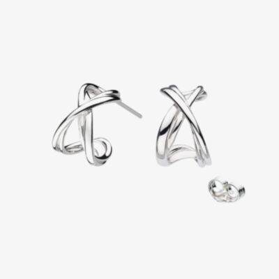 Kit Heath Infinity Semi Hoop Stud Earrings 41162RP