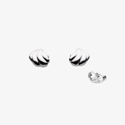 Kit Heath Océane Shell Echo Petite Rounded Stud Earrings 41212RP