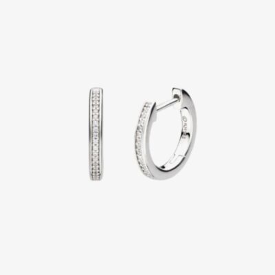 Kit Heath Revival Classic Glitz Hinged Hoop Earrings 50428CZ