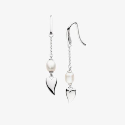 Kit Heath Desire Kiss Pearl Chain Drop Earrings 50515FP
