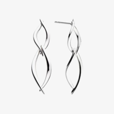 Kit Heath Entwine Twine Twist Duo Link Drop Earrings 60229RP