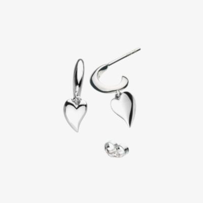 Kit Heath Desire Kiss Blush Mini Heart Hoop Drop Earrings 60BKRG