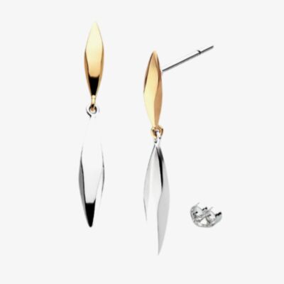 Kit Heath Glint Golden Two-Tone Drop Earrings 61254GRP