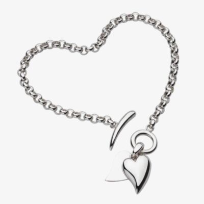 Kit Heath Desire Love Duet Heart 7.5 Inch T-Bar Bracelet 70507RP