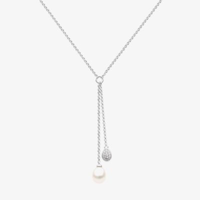 Kit Heath Coast Pebble Glisten Pavé 17 Inch Necklace 90181FPC