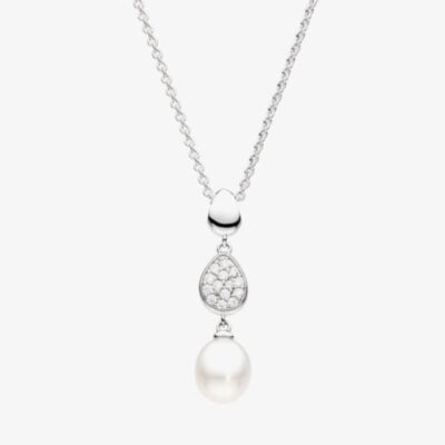 Kit Heath Coast Pebble Glisten Pavé 18 Inch Necklace 90182FPC
