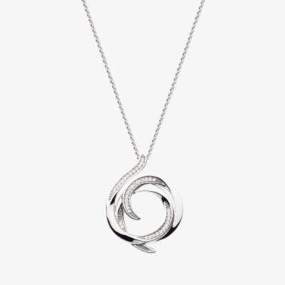 Kit Heath Entwine Helix Wrap Pavé 18 Inch Necklace 90235CZ