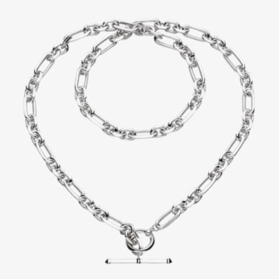 Kit Heath Revival Figaro 18 Inch Chain Link T-Bar Necklace 90437RP