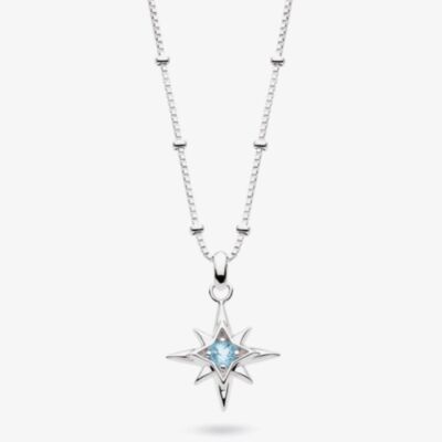 Kit Heath Céleste March Aurora Birthstone Blue Topaz Necklace 90459BT