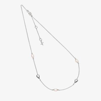 Kit Heath Desire Kiss Pearl 18 Inch Station Necklace 90515FP