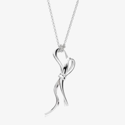 Kit Heath Serenity Ribbon Bow Loop 18 Inch Necklace 91189RP