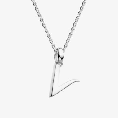 Kit Heath Signature Skript Capital V 18 Inch Necklace 9198RPV