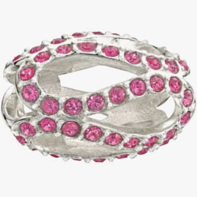 Chamilia Pink Glistening Meander Crystal Bead 2083-0407