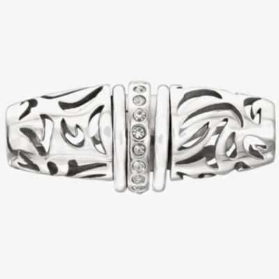 Chamilia Zebra Grey Crystal Bead 2083-0412