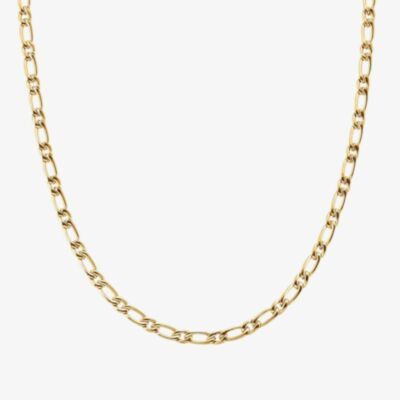 Nomination Bold Steel Yellow Gold Tone Figaro Chain 133216/012