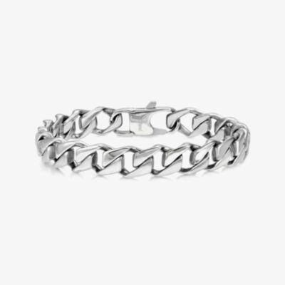 Nomination Bold Steel Flat Curb Chain Bracelet 133207/001 (S)