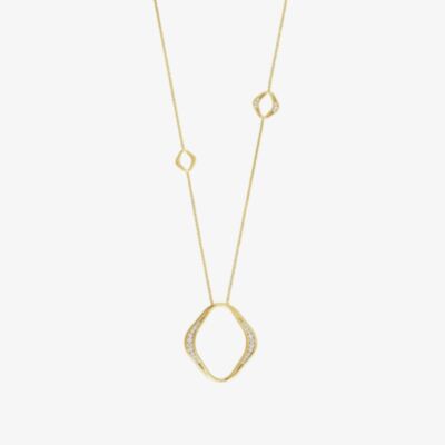Nomination Unica Gold Plated Rhombus Open Necklace 146406/006