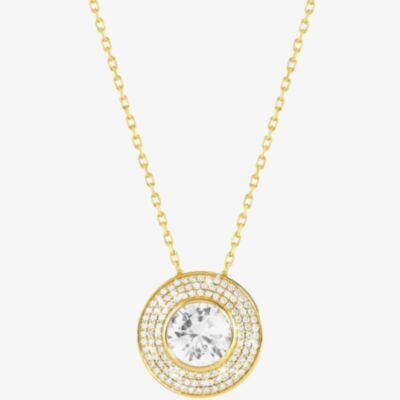 Nomination Aurea Gold-Tone Cubic Zirconia Necklace 145711/010 