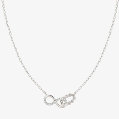 Nomination Lovecloud Sterling Silver Interlocking Infinity Necklace 240504/006