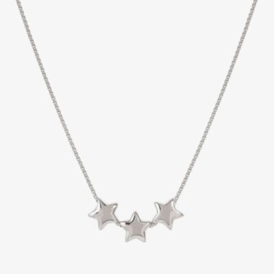 Nomination Armonica White Rhodium Three Small Star Pendant Necklace 241305/007
