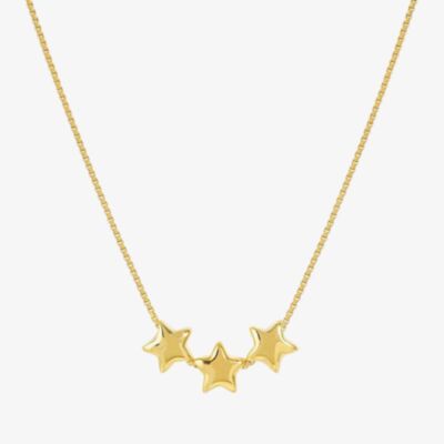 Nomination Armonica Gold Plated Three Small Star Pendant Necklace 241305/009