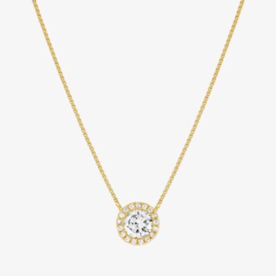 Nomination Seidivina Gold Plated Cubic Zirconia Round Cluster Pendant Necklace 241402/012