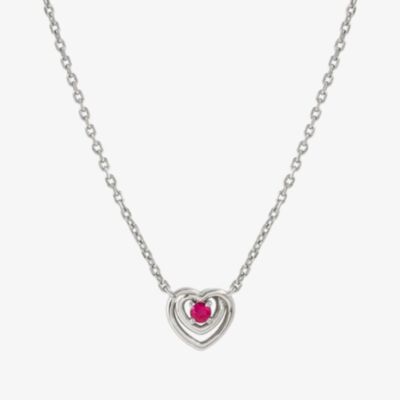 Nomination CosmicLove Silver Red Cubic Zirconia Double Heart Necklace 241707/006