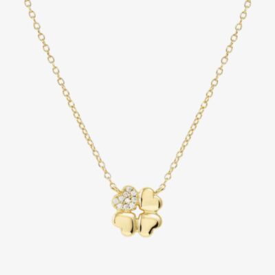 Nomination Petit Sparkle Gold Clover Necklace 242303/003