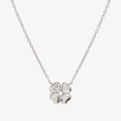 Nomination Petit Sparkle Silver Clover Necklace 242303/001