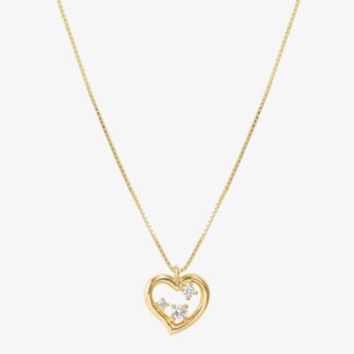 Nomination Dream Beats Gold Heart Cubic Zirconia Pendant Necklace 242602/006