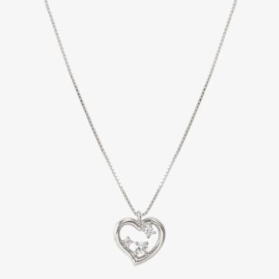 Nomination Dream Beats Silver Heart Cubic Zirconia Pendant Necklace 242602/004