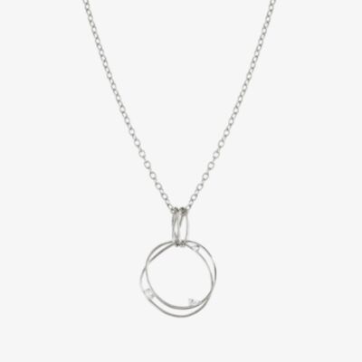Nomination My Rebel Art Silver & Cubic Zirconia Double Circle Necklace 242821/010