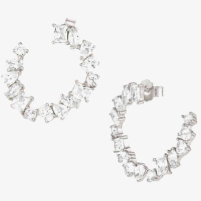 Nomination Colour Wave Sterling Silver Hoop Earrings 149803/008