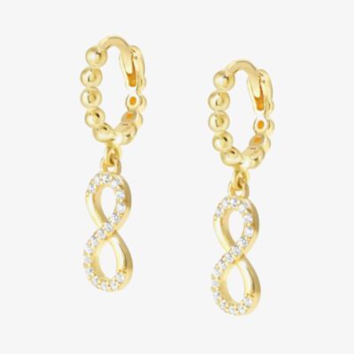 Nomination Lovecloud Gold Tone Plated Infinity Dropper Earrings 240507/005