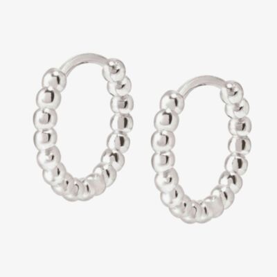 Nomination Lovecloud Sterling Silver Dotted Circle Hoop Earrings 240505/010