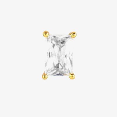 Nomination Colour Wave Gold Plated Rectangular Shaped Single Stud Earring 149804/014 05