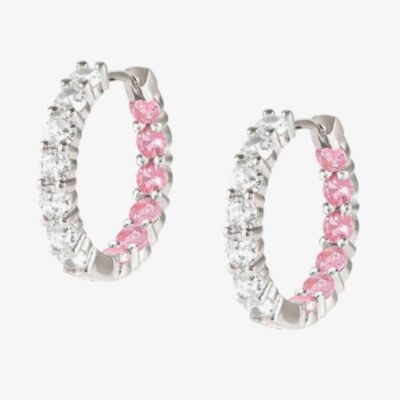 Nomination CHICH&CHARM Joyful White & Pink Huggie Hoop Earrings 148636/017