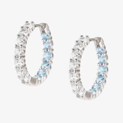 Nomination CHICH&CHARM Joyful White & Blue Huggie Hoop Earrings 148636/019