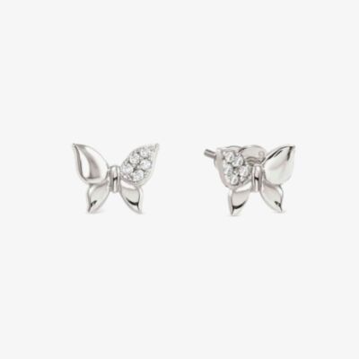 Nomination Petit Sparkle Silver Butterfly Stud Earrings 242304/040