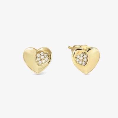Nomination Petit Sparkle Gold Heart Stud Earrings 242304/006