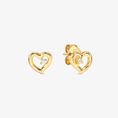 Nomination Dream Beats Gold Open Heart Stud Earrings 242603/006