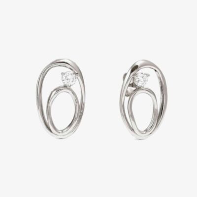 Nomination My Rebel Art Silver Double Oval Stud Earrings 242811/053
