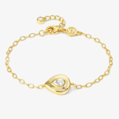 Nomination Domina Gold Tone Plated Pear Drop Bracelet 240401/015