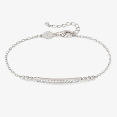 Nomination Lovecloud Sterling Silver Stone Set Bar Bracelet 240503/010