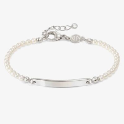 Nomination Messaggi D'Amore Engravable Plate Pearl Bracelet 241201/058