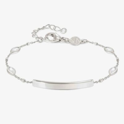 Nomination Messaggi D'Amore Engravable Plate Oval Cubic Zirconia Bracelet 241204/058