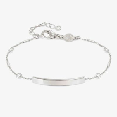 Nomination Messaggi D'Amore Engravable Plate Round Cubic Zirconia Bracelet 241205/058