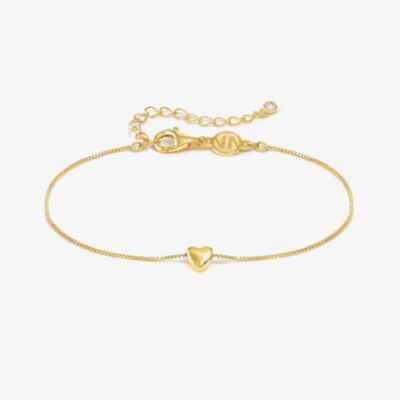 Nomination Armonica Gold Plated Cubic Zirconia Heart Pendant Bracelet 241302/006
